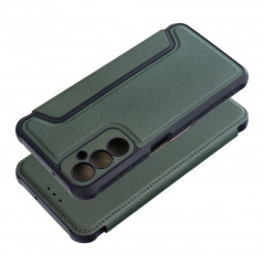 Samsung Galaxy A05s Book Handytaschen Razor Book Kohlenstoff-Faser, Kohlenstoffmuster  Dunkelgrün