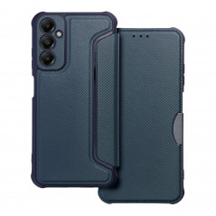 Samsung Galaxy A05s Book Handytaschen Razor Book Kohlenstoff-Faser, Kohlenstoffmuster  Blau