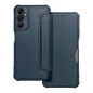 Samsung Galaxy A05s Book Handytaschen Razor Book Kohlenstoff-Faser, Kohlenstoffmuster  Blau