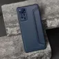 XIAOMI Redmi 13C Book Handytaschen Razor Book Kohlenstoff-Faser, Kohlenstoffmuster  Blau