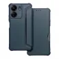 XIAOMI Redmi 13C Book Handytaschen Razor Book Kohlenstoff-Faser, Kohlenstoffmuster  Blau