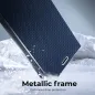 XIAOMI Redmi 13C Book Handytaschen LUNA Book Carbon Kohlenstoff-Faser, Elegant  Blau
