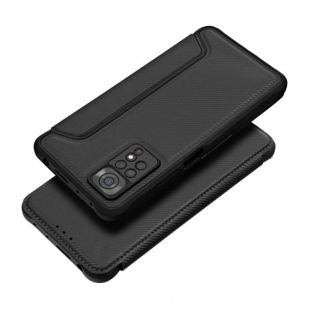 XIAOMI Redmi 13C Book Handytaschen Razor Book Kohlenstoff-Faser, Kohlenstoffmuster  Schwarz