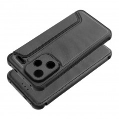 XIAOMI Redmi Note 13 Pro Plus 5G Book Handytaschen Razor Book Kohlenstoff-Faser, Kohlenstoffmuster  Schwarz