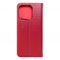 XIAOMI Redmi Note 13 4G Book Handytaschen Leather case SMART PRO Elegant  Rotwein