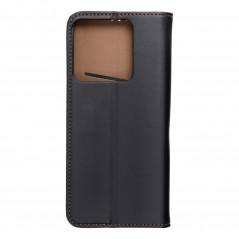XIAOMI Redmi Note 13 5G Book Handytaschen Leather case SMART PRO Elegant  Schwarz