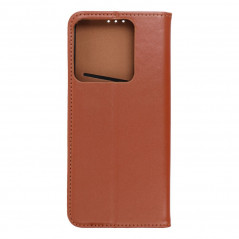 XIAOMI Redmi Note 13 5G Book Handytaschen Leather case SMART PRO Elegant  Braun