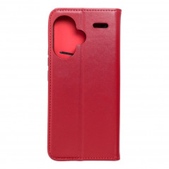 XIAOMI Redmi Note 13 Pro Plus 5G Book Handytaschen Leather case SMART PRO Elegant  Rotwein