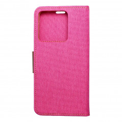 XIAOMI Redmi Note 13 5G Book Handytaschen CANVAS Book Rosa 