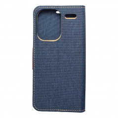 XIAOMI Redmi Note 13 Pro Plus 5G Book Handytaschen CANVAS Book Navy blau