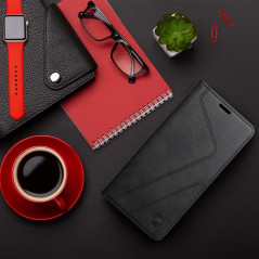 Apple iPhone 13 Book Handytaschen Forcell F-PROTECT RFID Blocker Book Elegant  Schwarz