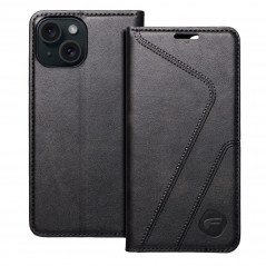 Apple iPhone 15 Book Handytaschen Forcell F-PROTECT RFID Blocker Book Elegant  Schwarz