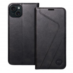Apple iPhone 15 Plus Book Handytaschen Forcell F-PROTECT RFID Blocker Book Elegant  Schwarz