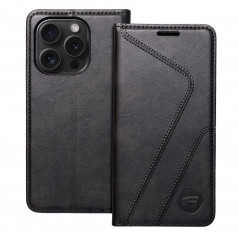 Apple iPhone 15 Pro Book Handytaschen Forcell F-PROTECT RFID Blocker Book Elegant  Schwarz