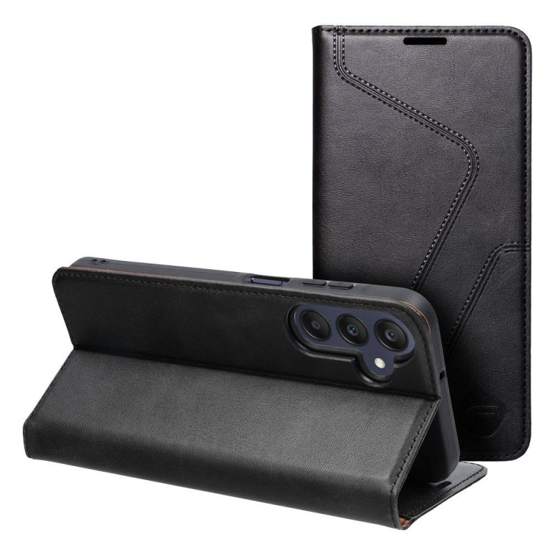 Samsung Galaxy A25 5G Book Handytaschen Forcell F-PROTECT RFID Blocker Book Elegant  Schwarz
