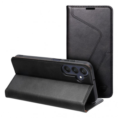 Samsung Galaxy A25 5G Book Handytaschen Forcell F-PROTECT RFID Blocker Book Elegant  Schwarz