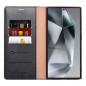 Samsung Galaxy S24 Book Handytaschen Forcell F-PROTECT RFID Blocker Book Elegant  Schwarz