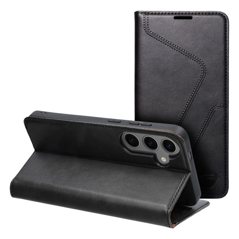 Samsung Galaxy S24 PLUS Book Handytaschen Forcell F-PROTECT RFID Blocker Book Elegant  Schwarz