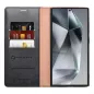 Samsung Galaxy S24 ULTRA Book Handytaschen Forcell F-PROTECT RFID Blocker Book Elegant  Schwarz