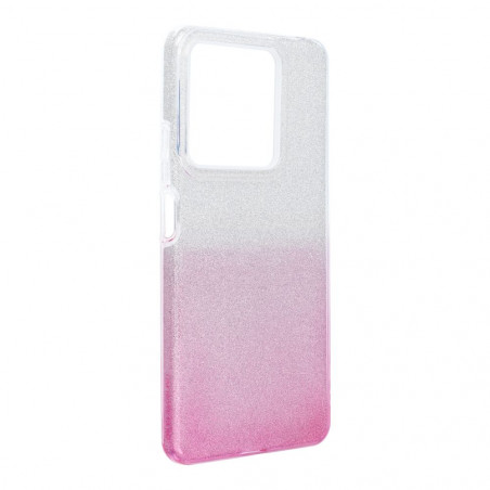 XIAOMI Redmi Note 13 5G Hülle Shining Transparent und Pink