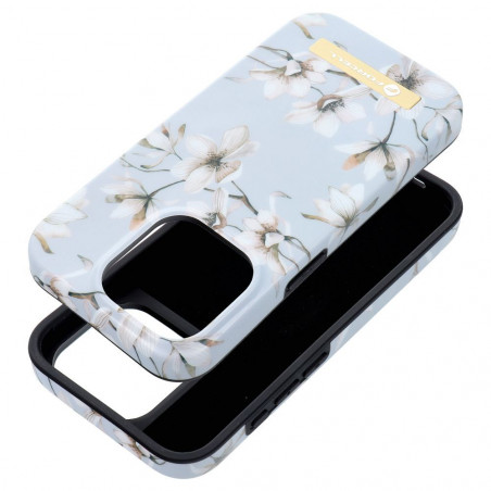 Apple iPhone 15 Plus Hülle Forcell F-Pprotect Mirage MagSAFE  Frühlingsblumen