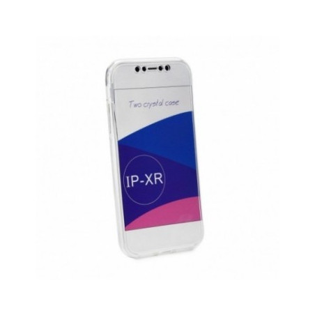 360 Ultra Slim Front+Back auf Apple iPhone XR FORCELL Silikon-Handyhülle Durchsichtbar