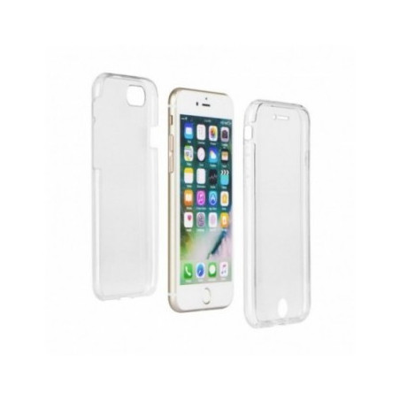 360 Ultra Slim Front+Back auf Apple iPhone XR FORCELL Silikon-Handyhülle Durchsichtbar