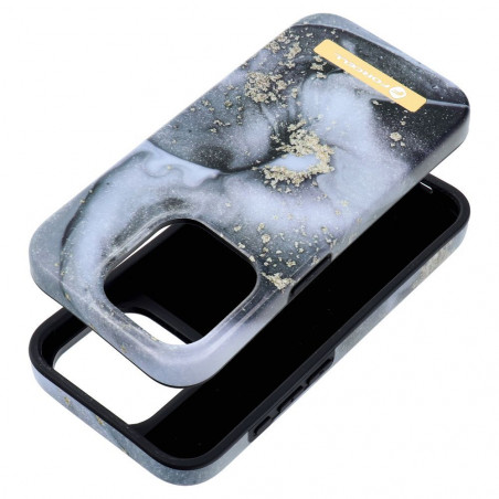 Apple iPhone 14 Pro Max Hülle Forcell F-Pprotect Mirage MagSAFE  Marmornebel