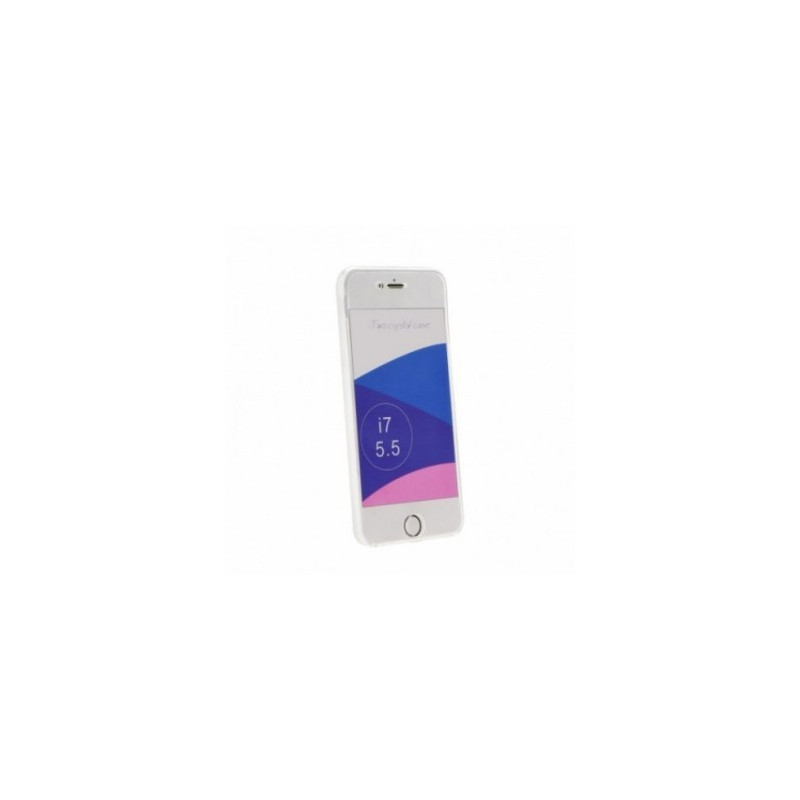 360 Ultra Slim Front+Back auf Apple iPhone 8 Plus FORCELL Silikon-Handyhülle Durchsichtbar