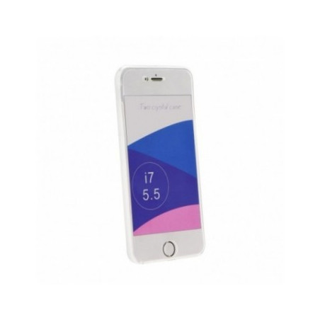 360 Ultra Slim Front+Back auf Apple iPhone 8 Plus FORCELL Silikon-Handyhülle Durchsichtbar