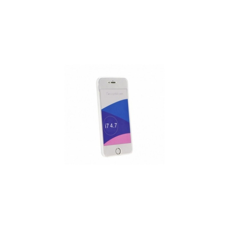360 Ultra Slim Front+Back auf Apple iPhone 8 FORCELL Silikon-Handyhülle Durchsichtbar