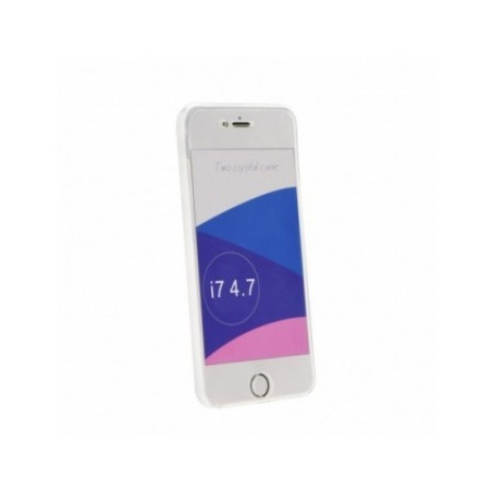 360 Ultra Slim Front+Back auf Apple iPhone 8 FORCELL Silikon-Handyhülle Durchsichtbar