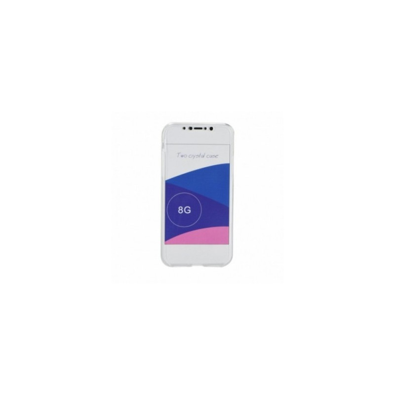 360 Ultra Slim Front+Back auf Apple iPhone X FORCELL Silikon-Handyhülle Durchsichtbar
