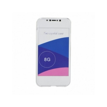 360 Ultra Slim Front+Back auf Apple iPhone X FORCELL Silikon-Handyhülle Durchsichtbar