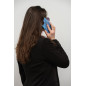 Apple iPhone 15 Plus Hülle Forcell F-Pprotect Mirage MagSAFE  Blauer Vogel