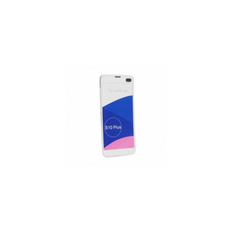 360 Ultra Slim Front+Back auf Samsung Galaxy S10 Plus FORCELL Silikon-Handyhülle Durchsichtbar