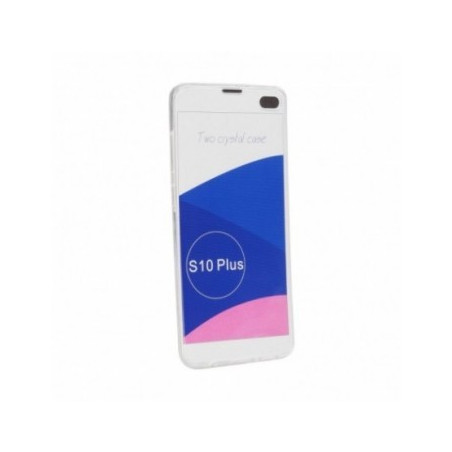 360 Ultra Slim Front+Back auf Samsung Galaxy S10 Plus FORCELL Silikon-Handyhülle Durchsichtbar