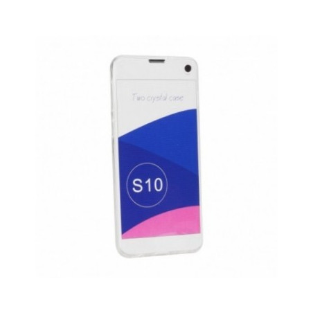 360 Ultra Slim Front+Back auf Samsung Galaxy S10 FORCELL Silikon-Handyhülle Durchsichtbar