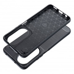 Honor X7b Hülle Carbon Elegant  Schwarz