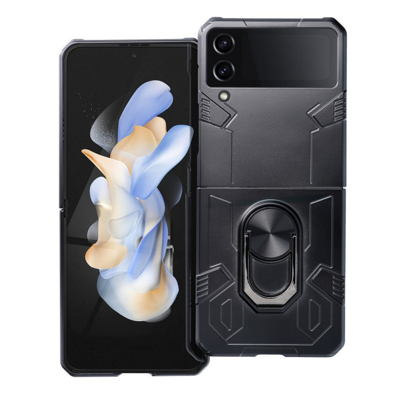 Samsung Galaxy Z Flip4 5G Gehärtete Abdeckung Armor Schwarz