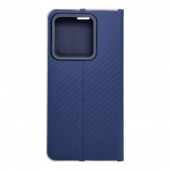 XIAOMI 14 Book Handytaschen LUNA Book Carbon Kohlenstoff-Faser, Elegant  Blau