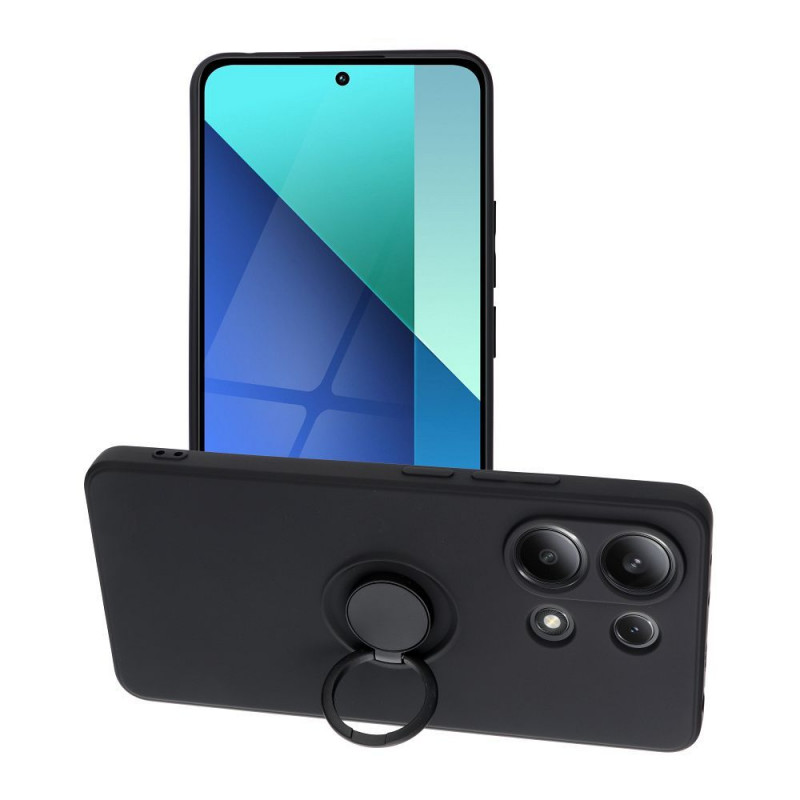 XIAOMI Redmi Note 13 4G Hülle Silicone ring Schwarz