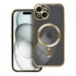 Apple iPhone 15 Hülle Electro Mag MagSAFE  Gold