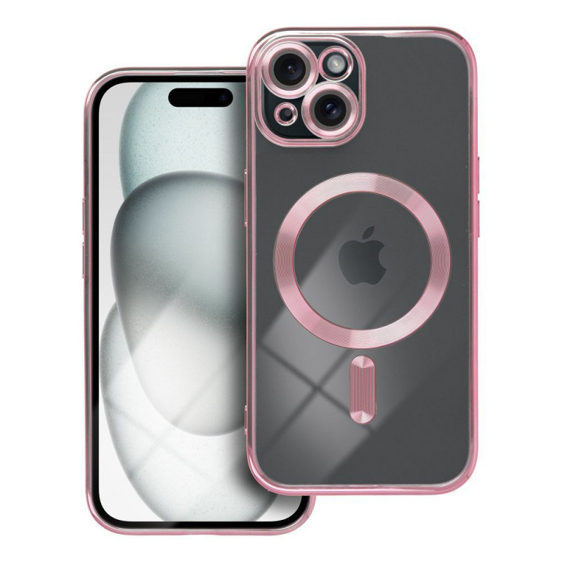 Apple iPhone 15 Hülle Electro Mag MagSAFE  Roségold