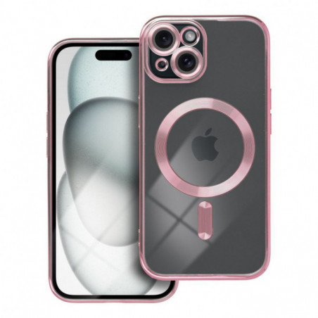 Apple iPhone 15 Hülle Electro Mag MagSAFE  Roségold