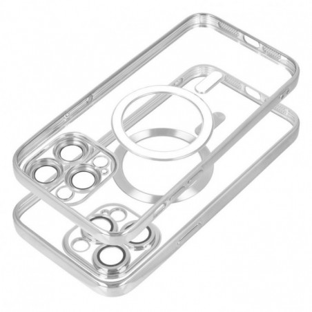 Apple iPhone 12 Pro Hülle Electro Mag MagSAFE  Silber