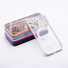 Apple iPhone 13 Pro Max Hülle Electro Mag MagSAFE  Silber
