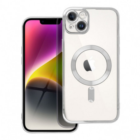 Apple iPhone 14 Plus Hülle Electro Mag MagSAFE  Silber