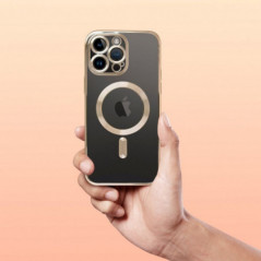 Apple iPhone XS Max Hülle Electro Mag MagSAFE  Gold