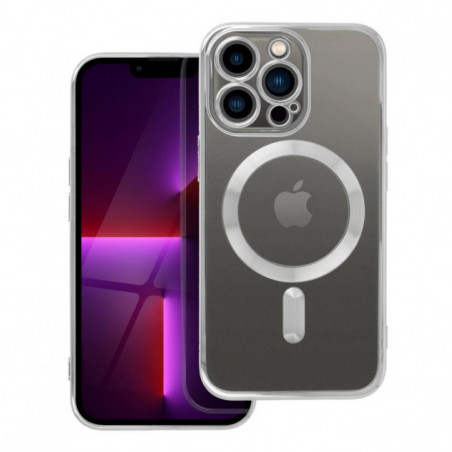 Apple iPhone 13 Pro Hülle Electro Mag MagSAFE  Silber